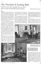Better Homes & Gardens April 1931 Magazine Article: The Victorian Is Coming Back