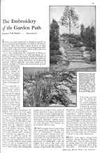 Better Homes & Gardens April 1931 Magazine Article: The Embroidery of the Garden Path