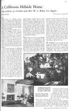 Better Homes & Gardens April 1931 Magazine Article: A California Hillside Home