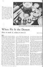 Better Homes & Gardens April 1931 Magazine Article: When Pie Is the Dessert