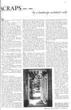 Better Homes & Gardens April 1931 Magazine Article: SCRAPS