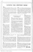 Better Homes & Gardens April 1931 Magazine Article: ACROSS THE EDITOR'S DESK