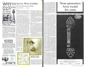 Better Homes & Gardens April 1931 Magazine Article: Success With Goldfish