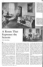 Better Homes & Gardens May 1931 Magazine Article: A Room That Expresses the Seasons