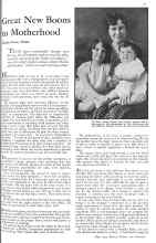 Better Homes & Gardens May 1931 Magazine Article: Great New Boons to Motherhood