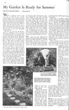 Better Homes & Gardens May 1931 Magazine Article: My Garden Is Ready for Summer