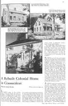 Better Homes & Gardens May 1931 Magazine Article: A Rebuilt Colonial Home in Connecticut