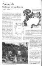 Better Homes & Gardens May 1931 Magazine Article: Planning the Outdoor Living-Room