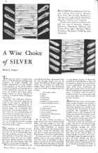 Better Homes & Gardens May 1931 Magazine Article: A Wise Choice of SILVER