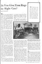 Better Homes & Gardens May 1931 Magazine Article: Do You Give Your Rugs the Right Care?
