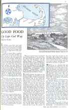 Better Homes & Gardens May 1931 Magazine Article: GOOD FOOD Up Cape Cod Way