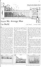 Better Homes & Gardens May 1931 Magazine Article: Fences Mr. Average Man Can Build