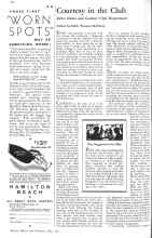 Better Homes & Gardens May 1931 Magazine Article: Courtesy in the Club