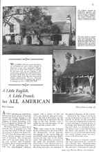 Better Homes & Gardens June 1931 Magazine Article: A Little English, A Little French, but ALL AMERICAN I