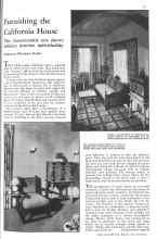 Better Homes & Gardens June 1931 Magazine Article: Furnishing the California House