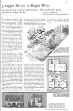Better Homes & Gardens June 1931 Magazine Article: A Larger House to Begin With
