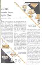 Better Homes & Gardens June 1931 Magazine Article: SHADES That Give Correct Lighting Effects