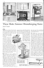 Better Homes & Gardens June 1931 Magazine Article: These Make Summer Housekeeping Easier