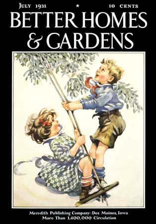 Archive of Better Homes & Gardens July 1931 Magazine: Cover