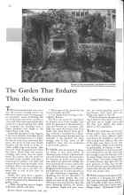 Better Homes & Gardens July 1931 Magazine Article: The Garden That Endures Thru the Summer