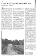 Better Homes & Gardens July 1931 Magazine Article: I Find Many Uses for My Wheel Hoe