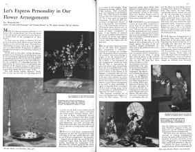 Better Homes & Gardens July 1931 Magazine Article: Let's Express Personality in Our Flower Arrangements