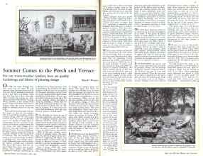 Better Homes & Gardens July 1931 Magazine Article: Summer Comes to the Porch and Terrace