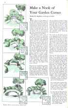Better Homes & Gardens August 1931 Magazine Article: Make a Nook of Your Garden Corner