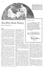 Better Homes & Gardens August 1931 Magazine Article: Men Who Made History