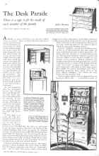 Better Homes & Gardens August 1931 Magazine Article: The Desk Parade
