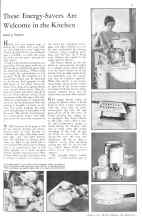 Better Homes & Gardens August 1931 Magazine Article: These Energy-Savers Are Welcome in the Kitchen