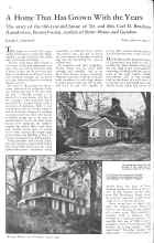 Better Homes & Gardens August 1931 Magazine Article: A Home That Has Grown With the Years