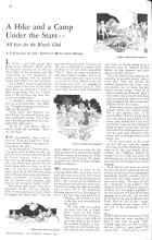 Better Homes & Gardens August 1931 Magazine Article: A Hike and a Camp Under the Stars