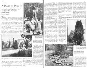 Better Homes & Gardens August 1931 Magazine Article: A Place to Play In