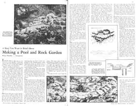 Better Homes & Gardens August 1931 Magazine Article: Making a Pool and Rock Garden