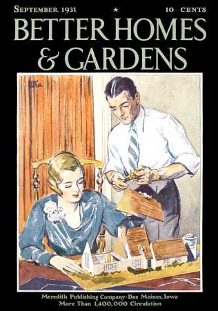 Better Homes & Gardens September 1931 Magazine Cover