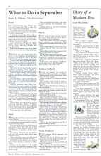 Better Homes & Gardens September 1931 Magazine Article: What to Do in September