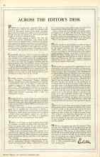 Better Homes & Gardens September 1931 Magazine Article: ACROSS THE EDITOR'S DESK