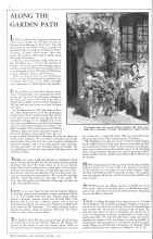 Better Homes & Gardens October 1931 Magazine Article: ALONG THE GARDEN PATH