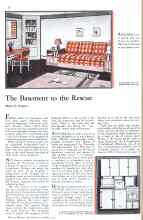Better Homes & Gardens October 1931 Magazine Article: The Basement to the Rescue