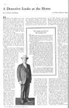 Better Homes & Gardens October 1931 Magazine Article: A Detective Looks at the Home