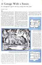 Better Homes & Gardens October 1931 Magazine Article: A Cottage With a Future