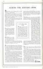 Better Homes & Gardens October 1931 Magazine Article: ACROSS THE EDITOR'S DESK