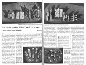 Better Homes & Gardens October 1931 Magazine Article: For Better Homes Select Good Hardware