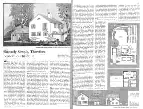 Better Homes & Gardens October 1931 Magazine Article: Sincerely Simple, Therefore Economical to Build