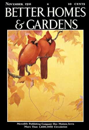 Better Homes & Gardens November 1931 Magazine Cover
