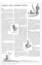 Better Homes & Gardens November 1931 Magazine Article: ALONG THE GARDEN PATH