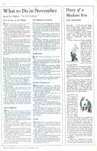 Better Homes & Gardens November 1931 Magazine Article: What to Do in November