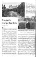 Better Homes & Gardens November 1931 Magazine Article: Virginia's Storied Gardens
