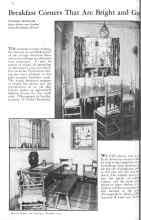 Better Homes & Gardens November 1931 Magazine Article: Breakfast Corners That Are Bright and Gay